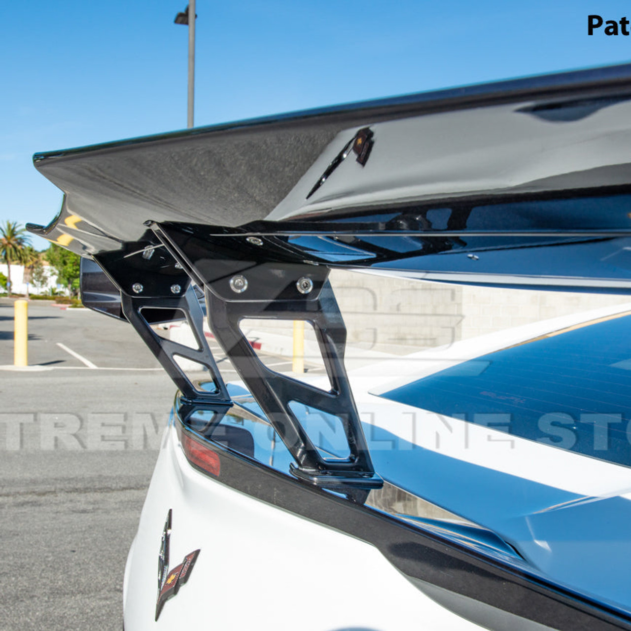 EOS ZR1 ZTK Rear High Wing Spoiler - Carbon Flash - C7 Corvette