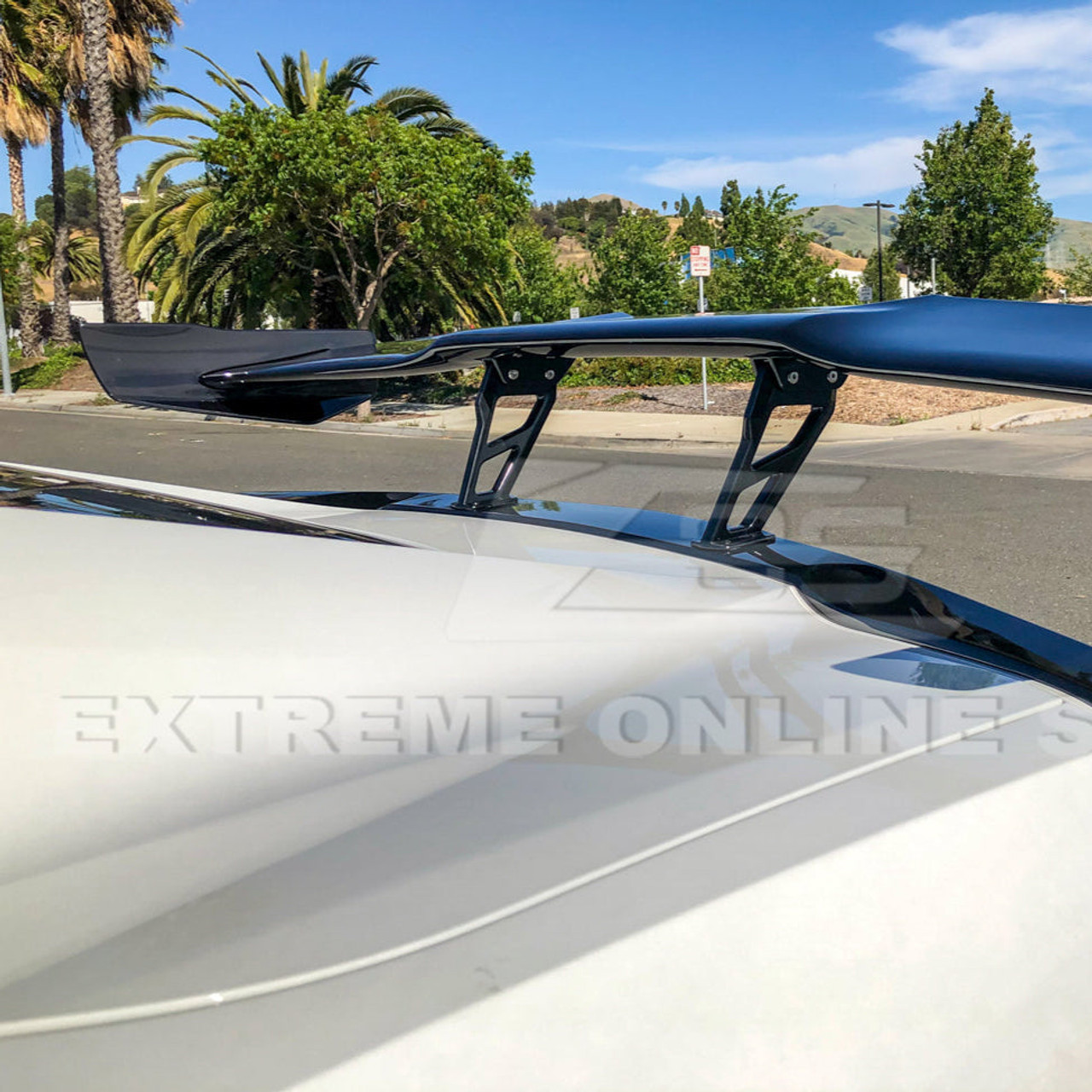 タロページ EOS ZR1 ZTK Rear High Wing Spoiler - Carbon Flash - C7