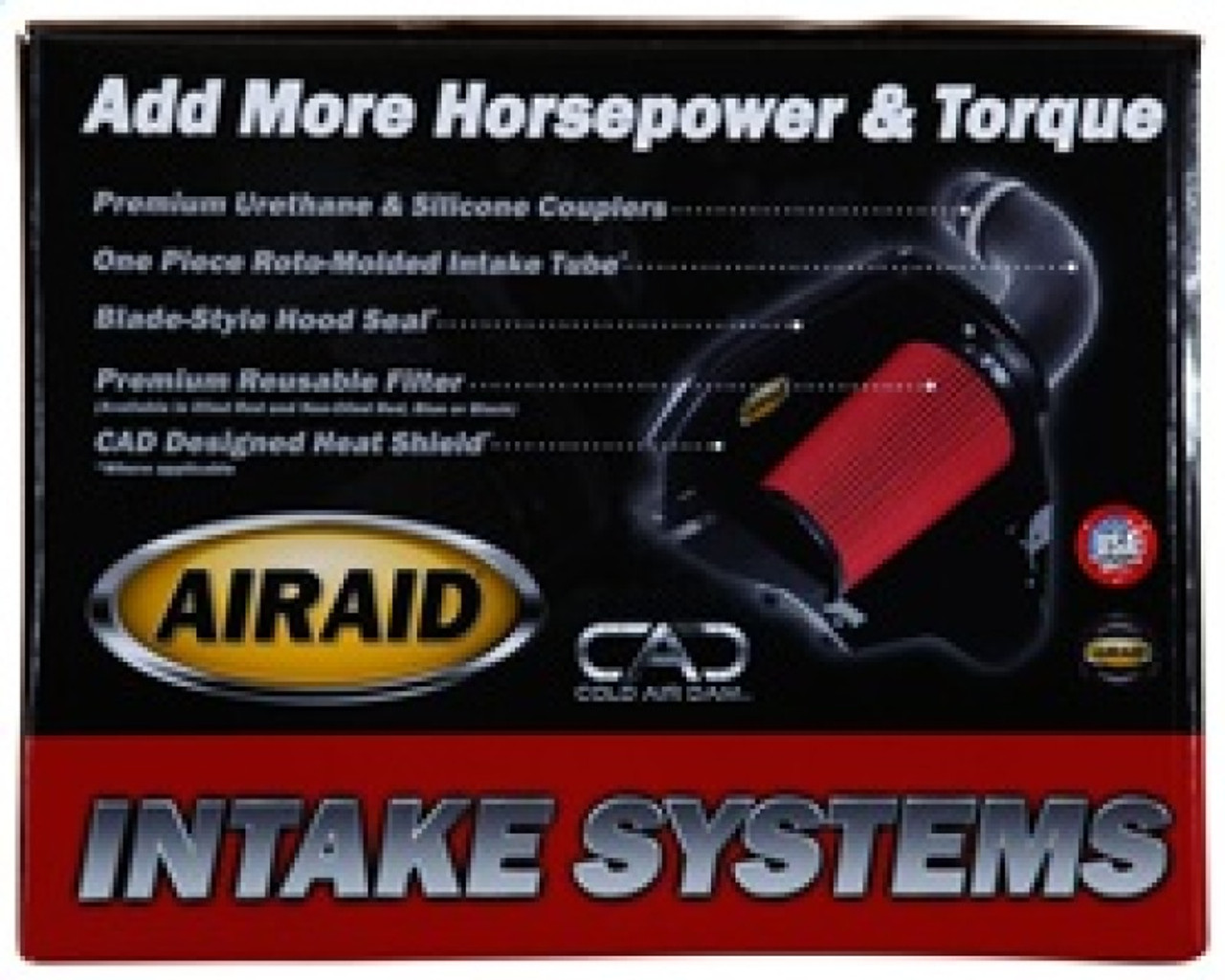 Airaid 2010 Cadillac SRX 3.0L CAD Intake System w/ Tube (Oiled / Red Media) - 250-261