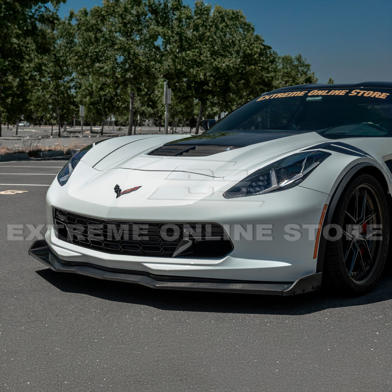 EOS Stage 2.5 ZR1 Front Splitter - Carbon Fiber - C7 Corvette