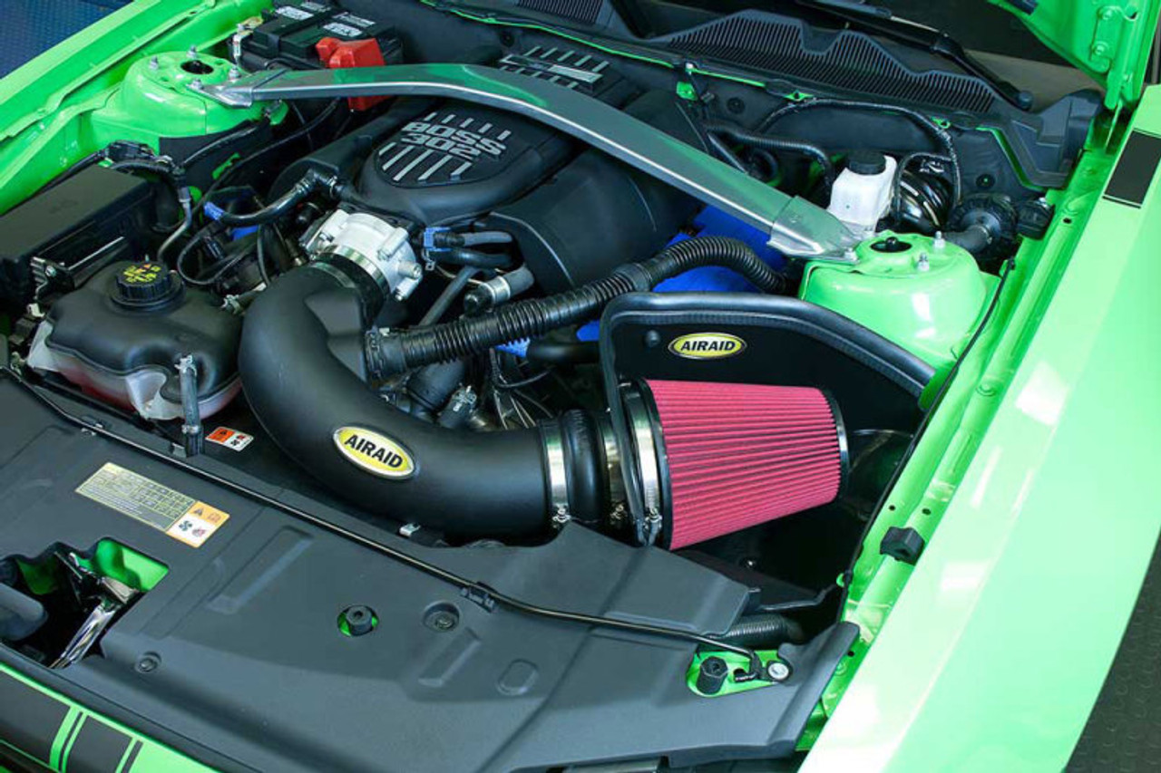 Airaid 12-13 Ford Mustang Boss 302 MXP Intake System w/ Tube (Oiled / Red Media) - 450-321
