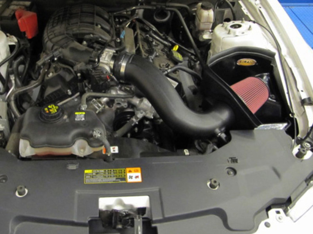 Airaid 11-14 Ford Mustang 3.7L V6 MXP Intake System w/ Tube (Dry / Red Media) - 451-265