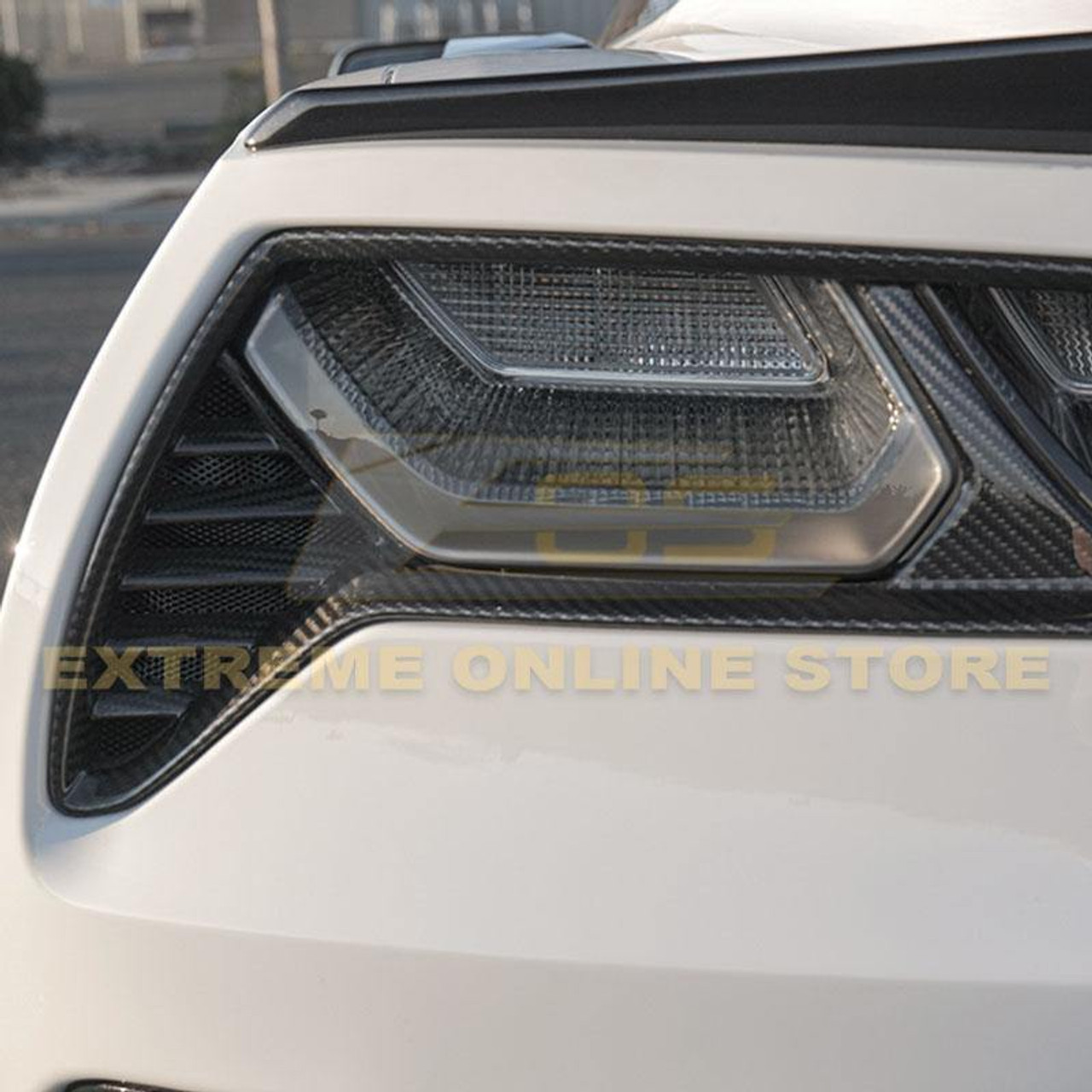 EOS Rear Tailight Bezels - Carbon Fiber - C7 Stingray / GS / Z06