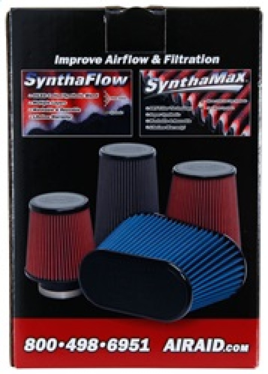 Airaid Universal Air Filter - Cone 4 x 7 x 4 5/8 x 7 w/ Short Flange - Blue SynthaMax - 702-458