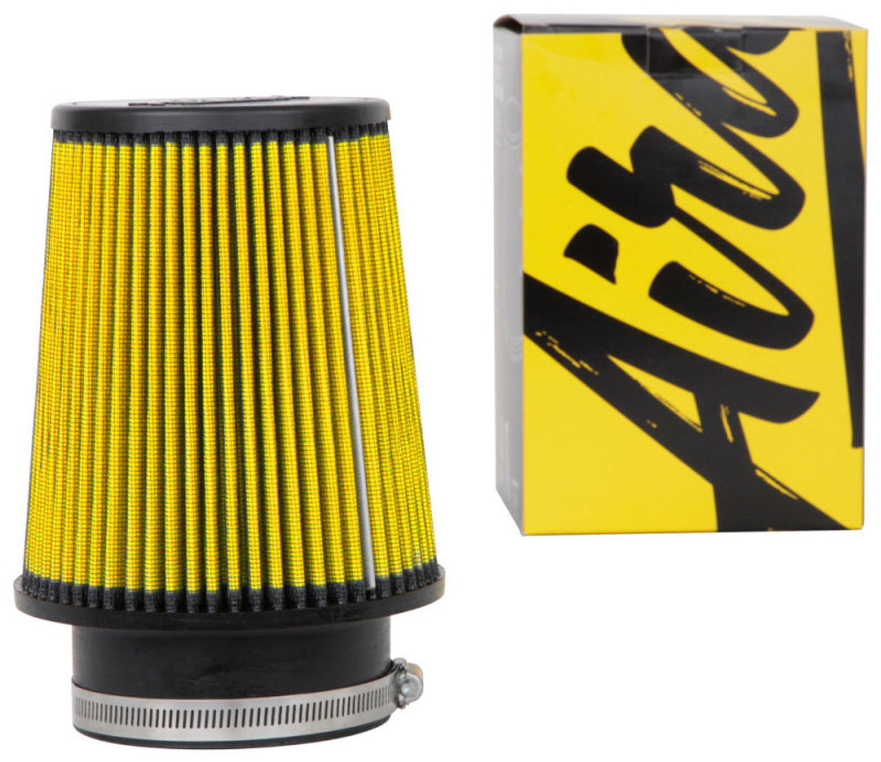 Airaid Universal Air Filter - Cone 4in Flange x 6in Base x 4-5/8in Top x 7in Height - Synthaflow - 704-456