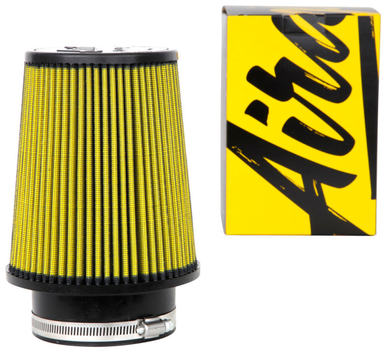 Airaid Universal Air Filter - Cone 4in Flange x 6in Base x 4-5/8in Top x 7in Height - Synthamax - 705-456