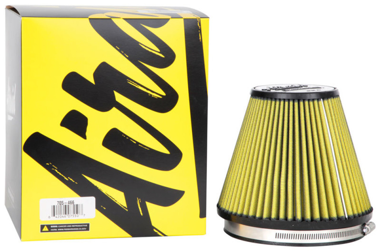Airaid Universal Air Filter - Cone 6in Flange x 7-1/2in Base x 3-7/8in Top x 6in Height - 705-466