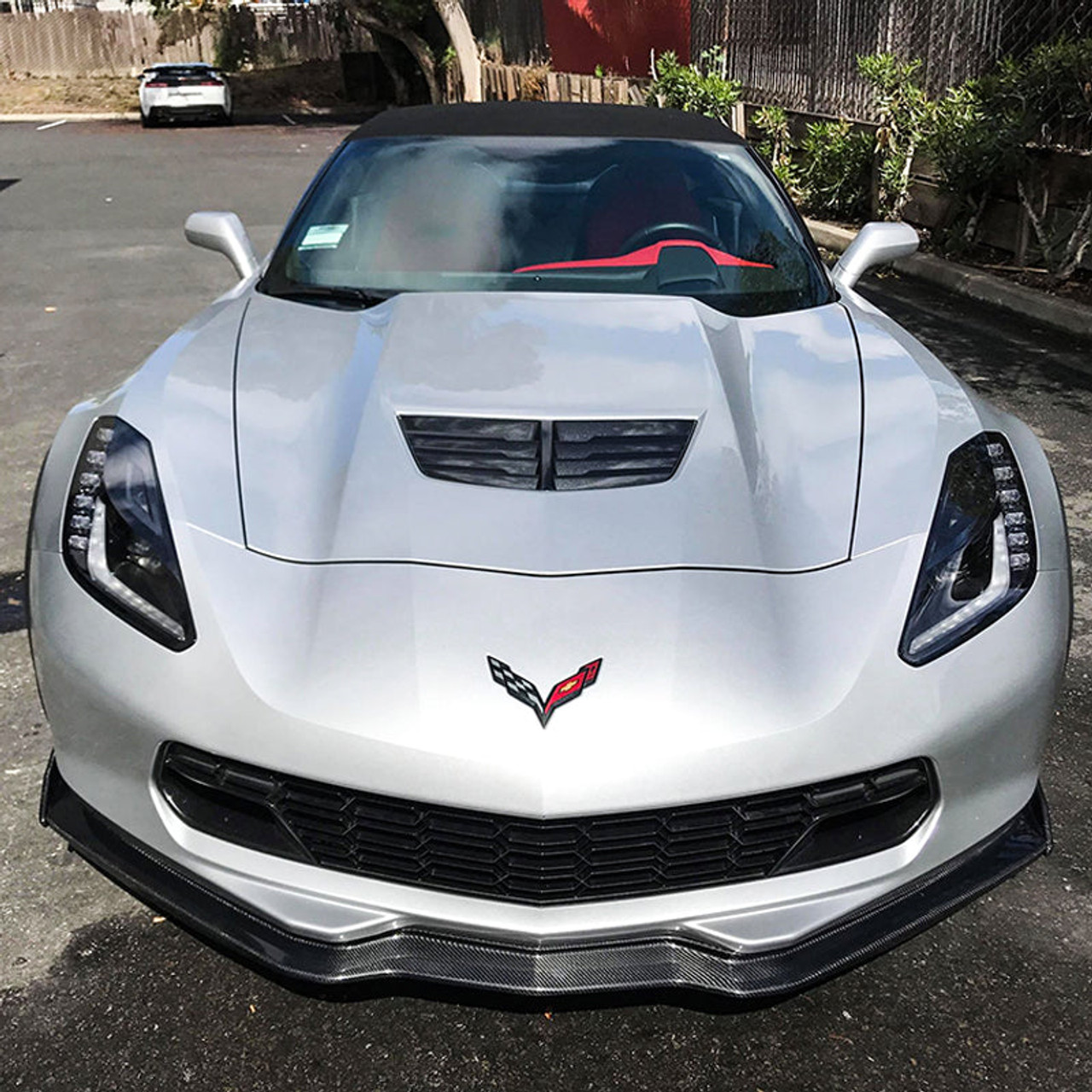 EOS Stage 2 Front Splitter w. Winglets  - Carbon Fiber - C7 Stingray / GS / Z06