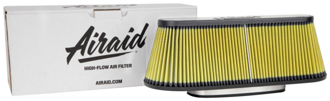 Airaid Universal Air Filter  8-5/8in FLG x 17-9/16x5-9/16in B x 15-1/16x3-1/16in T x 6in H - 724-475