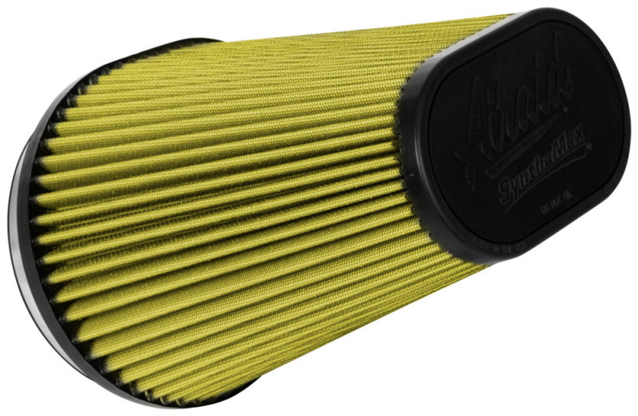Airaid Universal Air Filter - Cone 6in FLG x 9-1/2x7-1/2in B x 6-3/8x3-3/4in Tx9-1/2in H Synthamax - 725-127