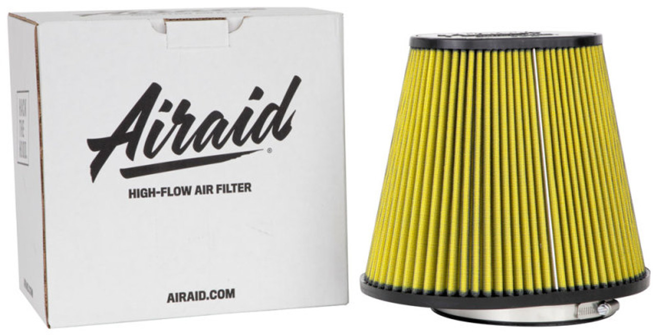 Airaid Universal Air Filter - Cone 6in FLG x 10-3/4x7-3/4in B x 7-1/4x4-3/4in T x 9in H Synthaflow - 725-472