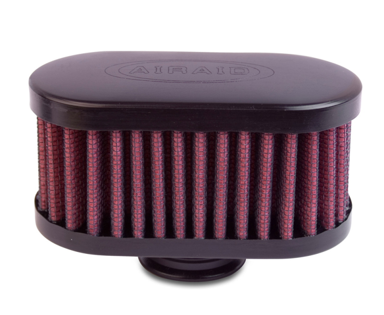 Airaid Rubber Top 1in ID - Push On 4in x 2in Oval OD 2in Tall Breather Filter - 771-481
