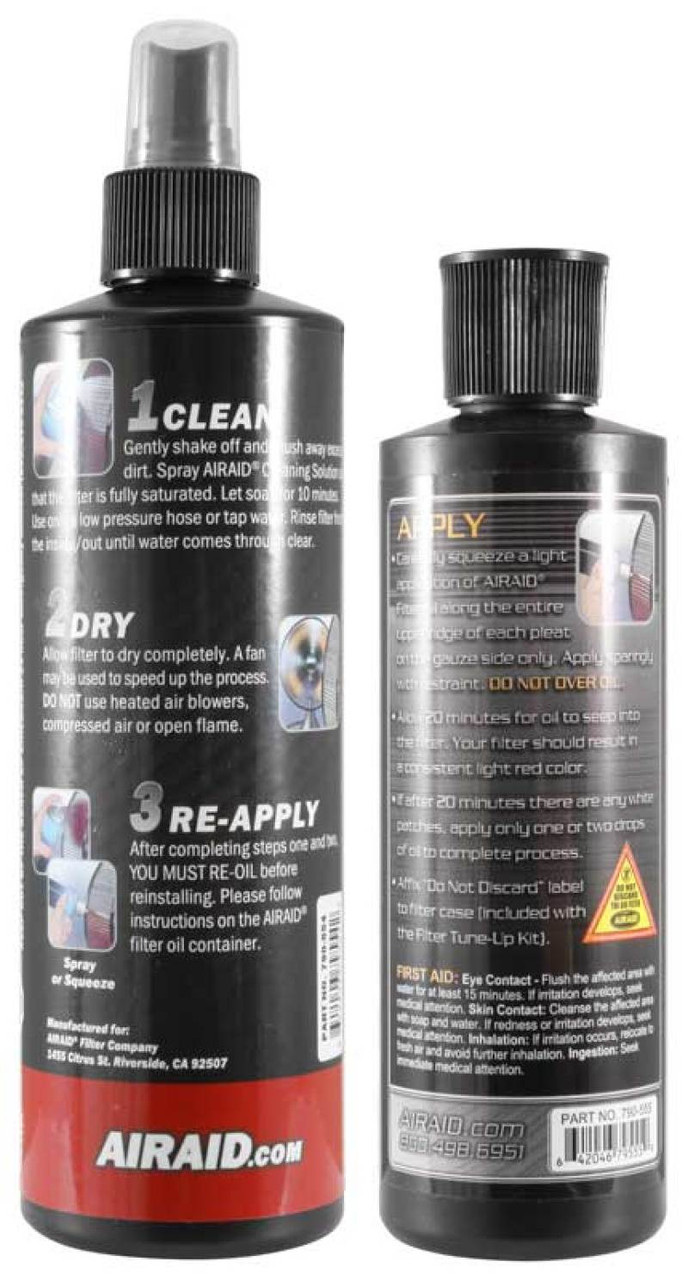 Airaid Renew Kit - 12oz Cleaner / 8oz Squeeze Oil - 790-550