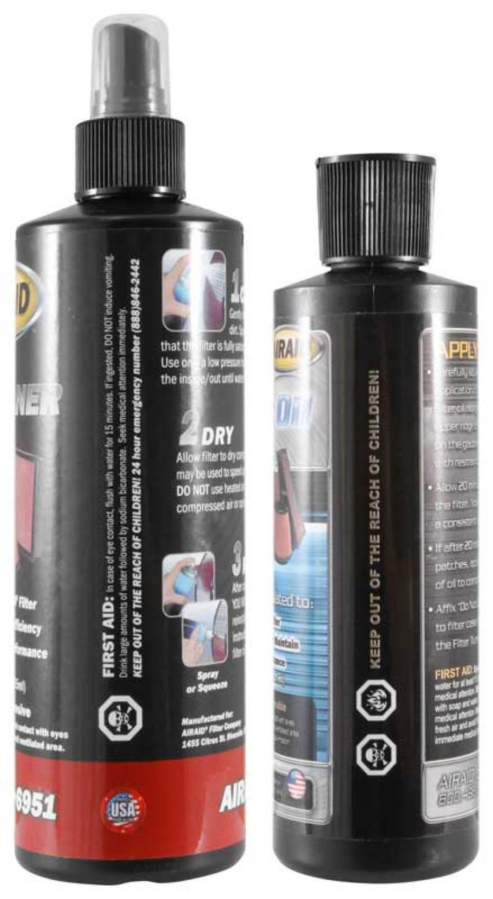Airaid Renew Kit - 12oz Cleaner / 8oz Squeeze Oil - 790-550