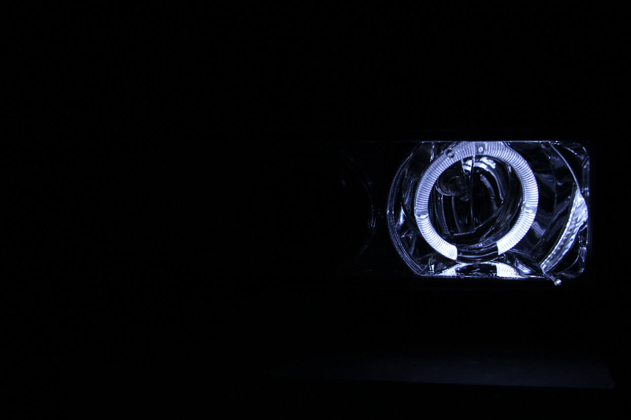 ANZO 1998-2005 Chevrolet S-10 Projector Headlights w/ Halo Chrome - 111016