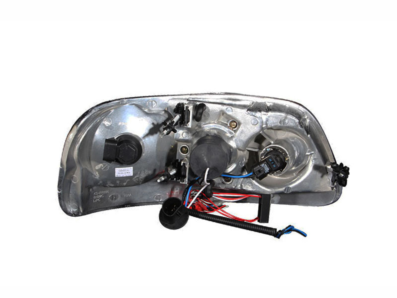 ANZO 1997.5-2003 Ford F-150 Projector Headlights w/ Halo and LED Black 1pc - 111031