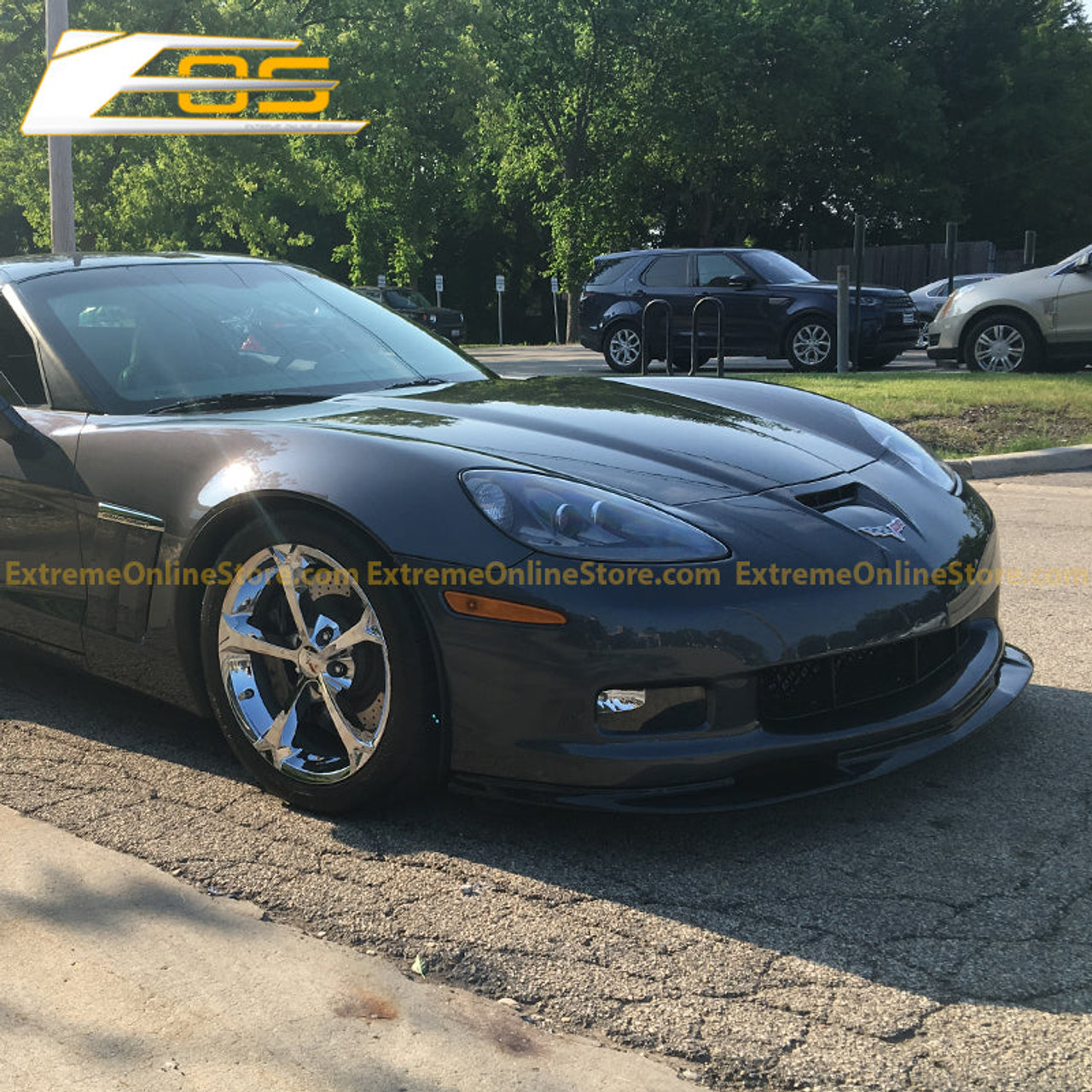 EOS Front Splitter - Gloss Black - C6 Corvette GS / Z06 / ZR1