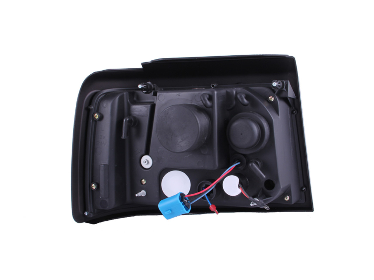 ANZO 1992-1996 Ford F-150 Projector Headlights w/ Halo Chrome w/ Side Markers and Parking Lights - 111183