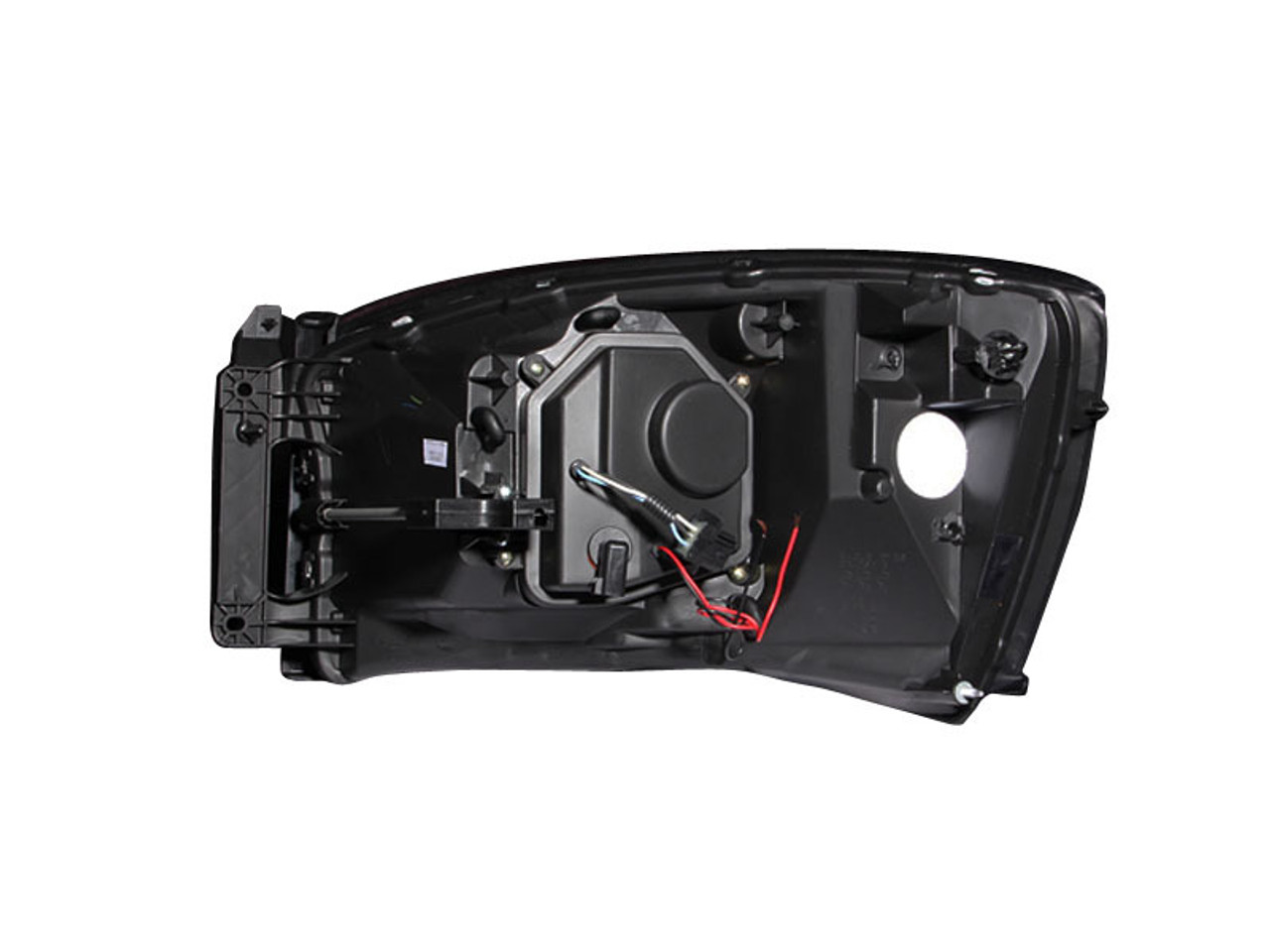 ANZO 2006-2008 Dodge Ram 1500 Projector Headlights w/ Halo Black - 111209