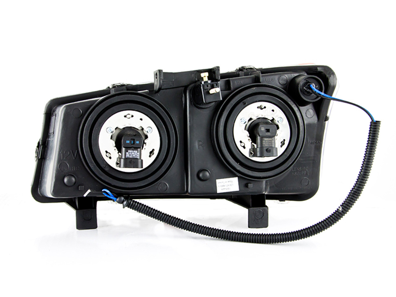 ANZO 2003-2006 Chevrolet Silverado 1500 Crystal Headlights w/ Halo Black - 111212