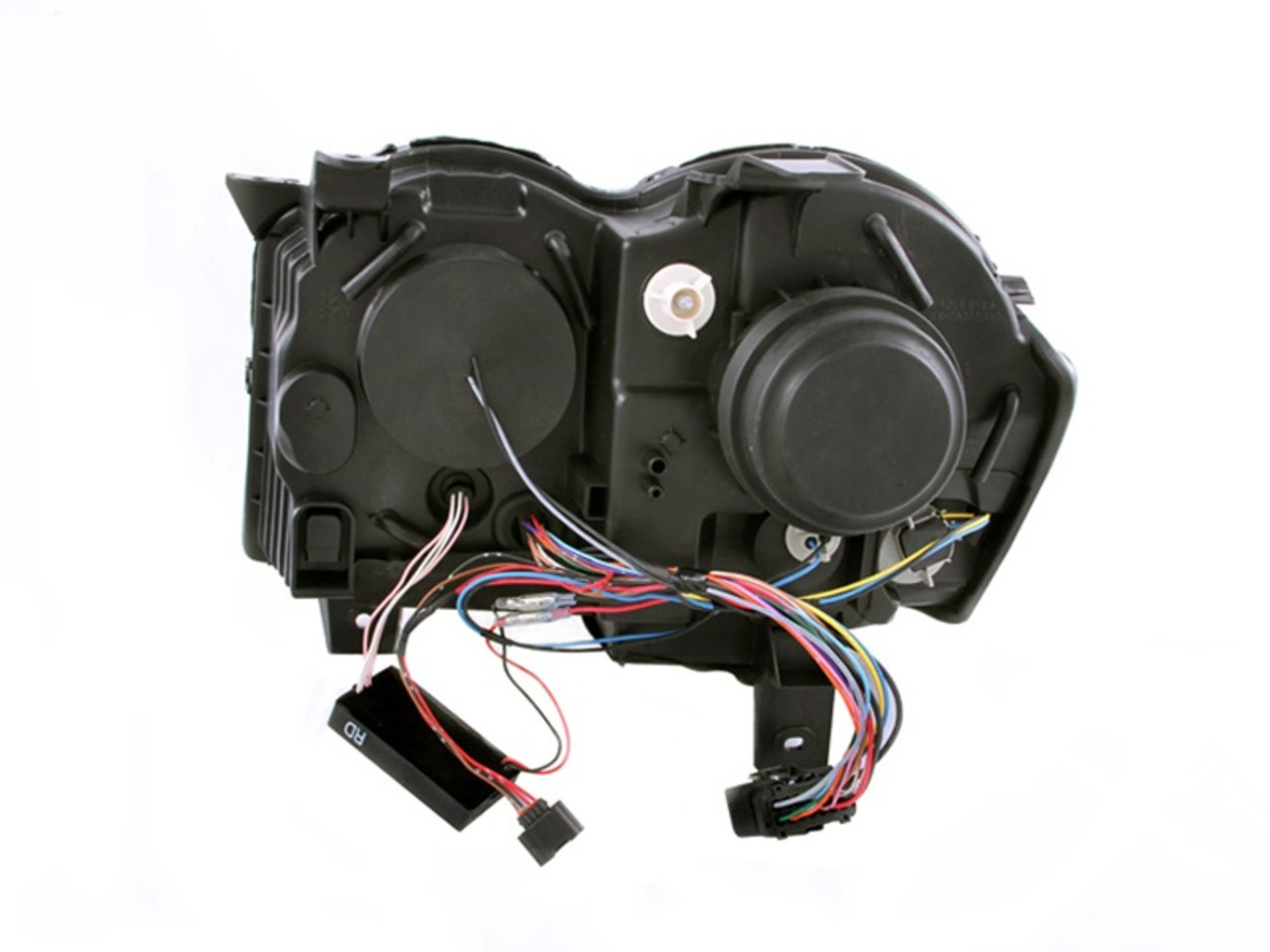 ANZO 2008-2010 Jeep Grand Cherokee Projector Headlights w/ Halo Black (CCFL) - 111213