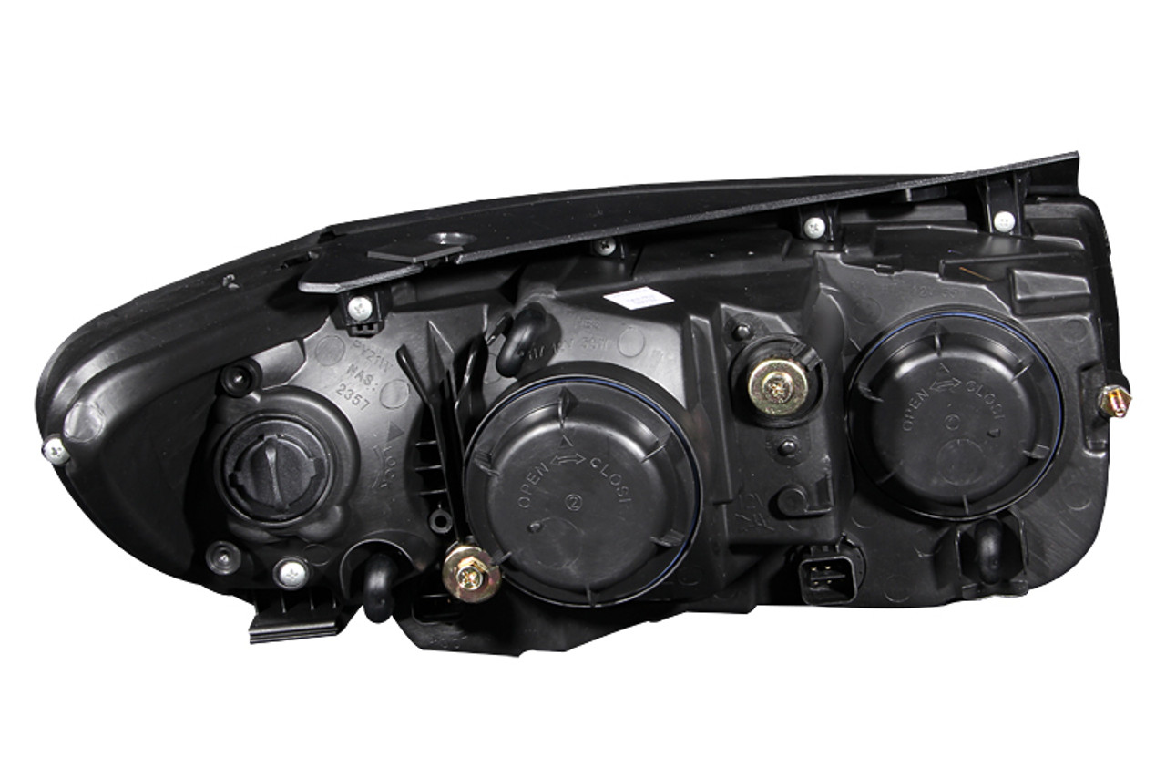 ANZO 2007-2007 Hyundai Santa Fe Projector Headlights w/ LED Black - 111237