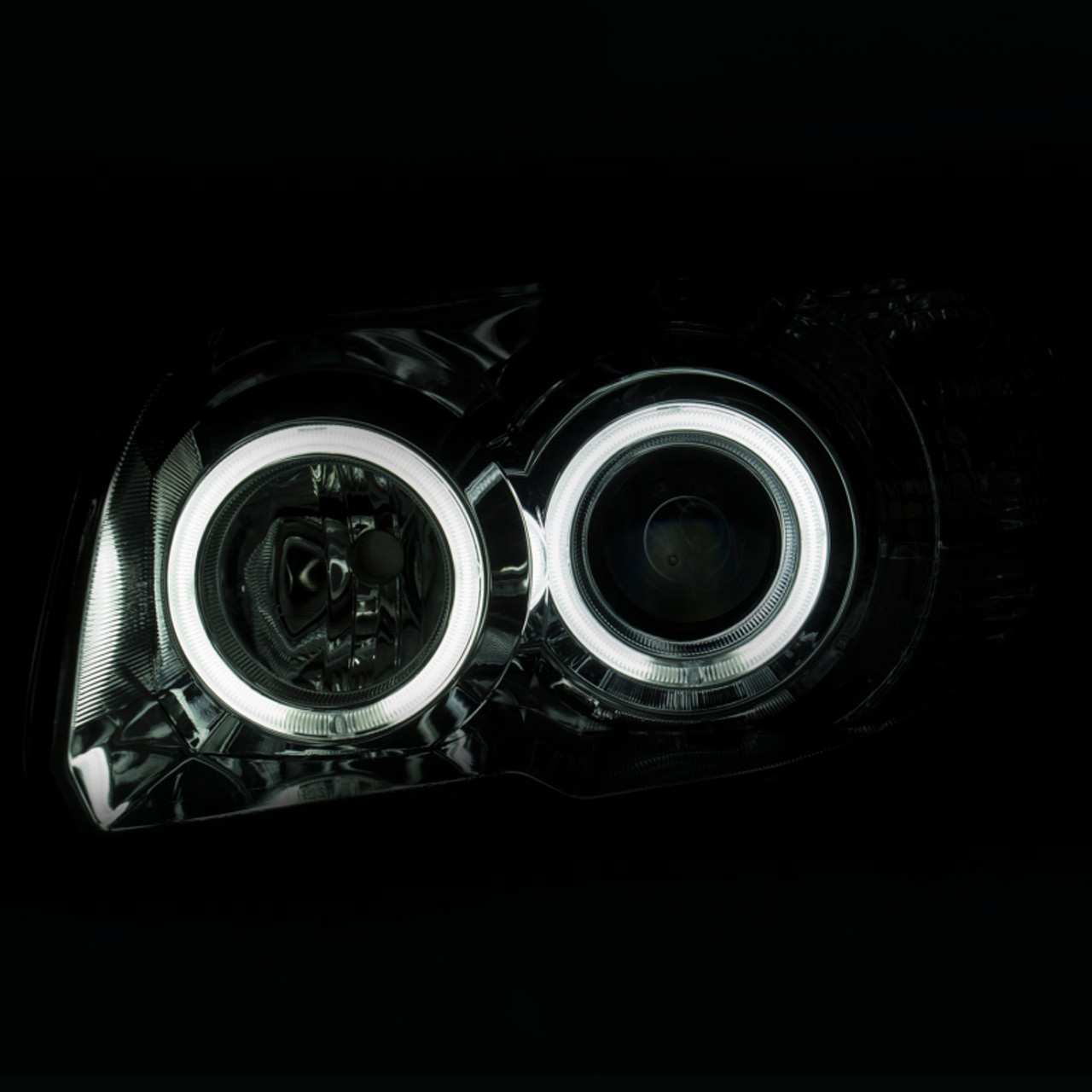 ANZO 2006-2009 Toyota 4Runner Projector Headlights w/ Halo Chrome - 111321