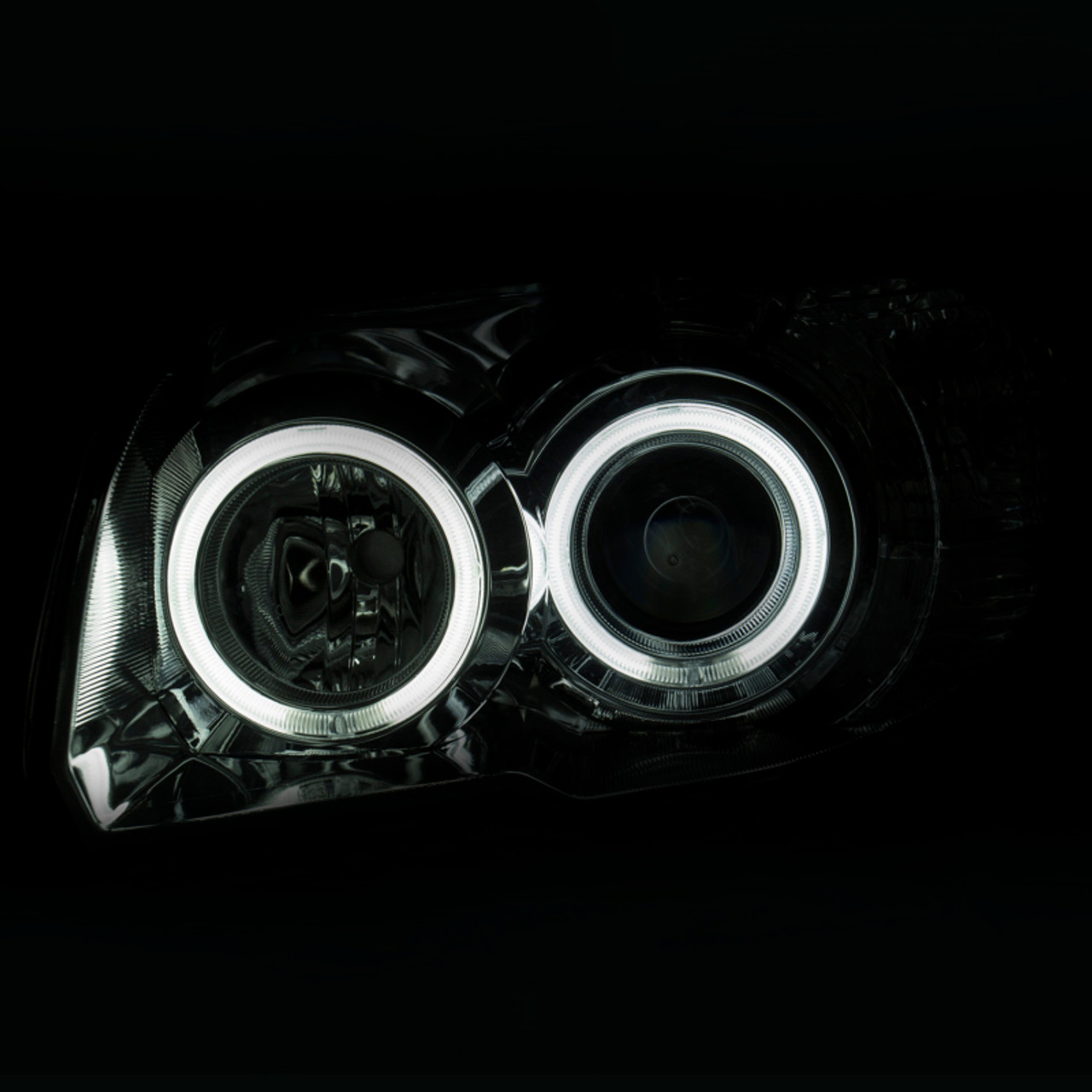 ANZO 2006-2009 Toyota 4Runner Projector Headlights w/ Halo Chrome - 111321
