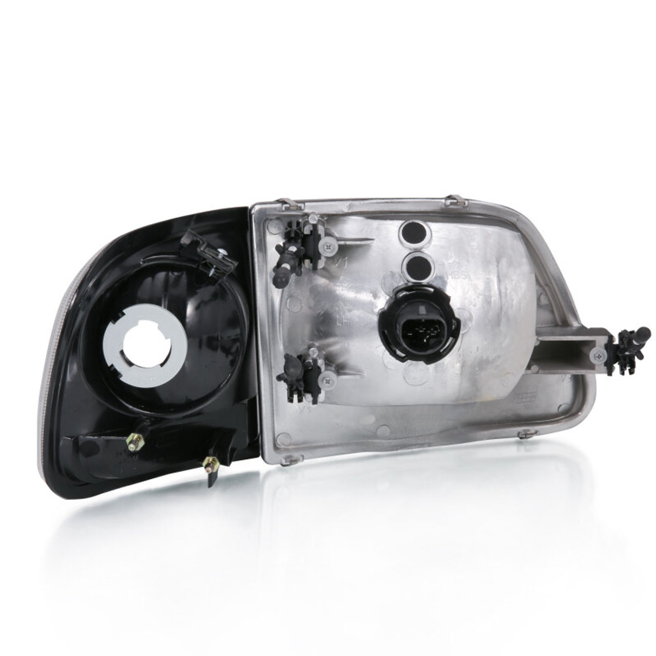 ANZO 1997-2003 Ford F-150 Crystal Headlight G2 Clear With Parking Light - 111438