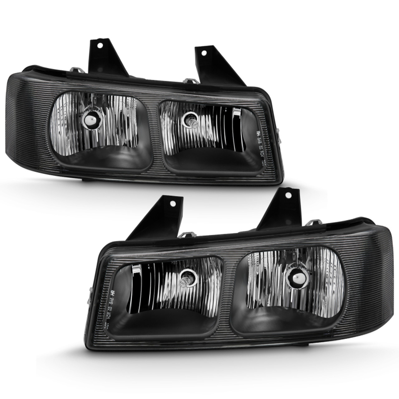 ANZO 2003-2017 Chevy Express Crystal Headlight Black - 111474