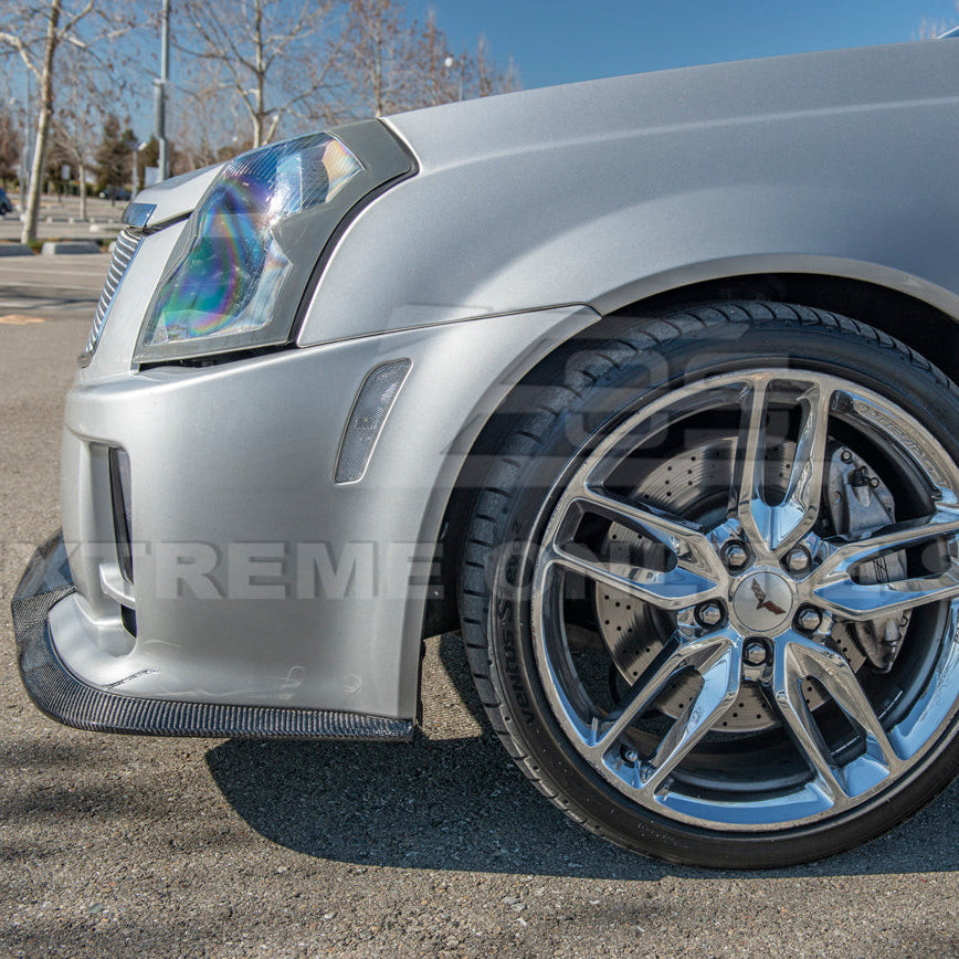 EOS Carbon Fiber Front Splitter - 04-07 CTS-V (FLIP-404-BKCF)