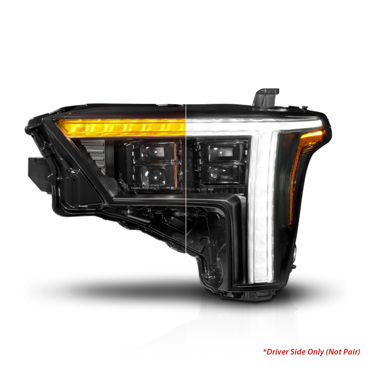ANZO 22-24 Toyota Tundra (w/Factory LED Refl.) Z-Series Full LED Proj Headlights - Driver Side ONLY - 111599X-L