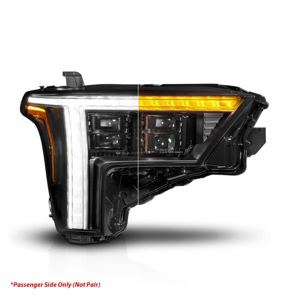 ANZO 22-24 Toyota Tundra (w/Factory LED Refl.) Z-Series Full LED Proj Headlights - Pass. Side ONLY - 111599X-R