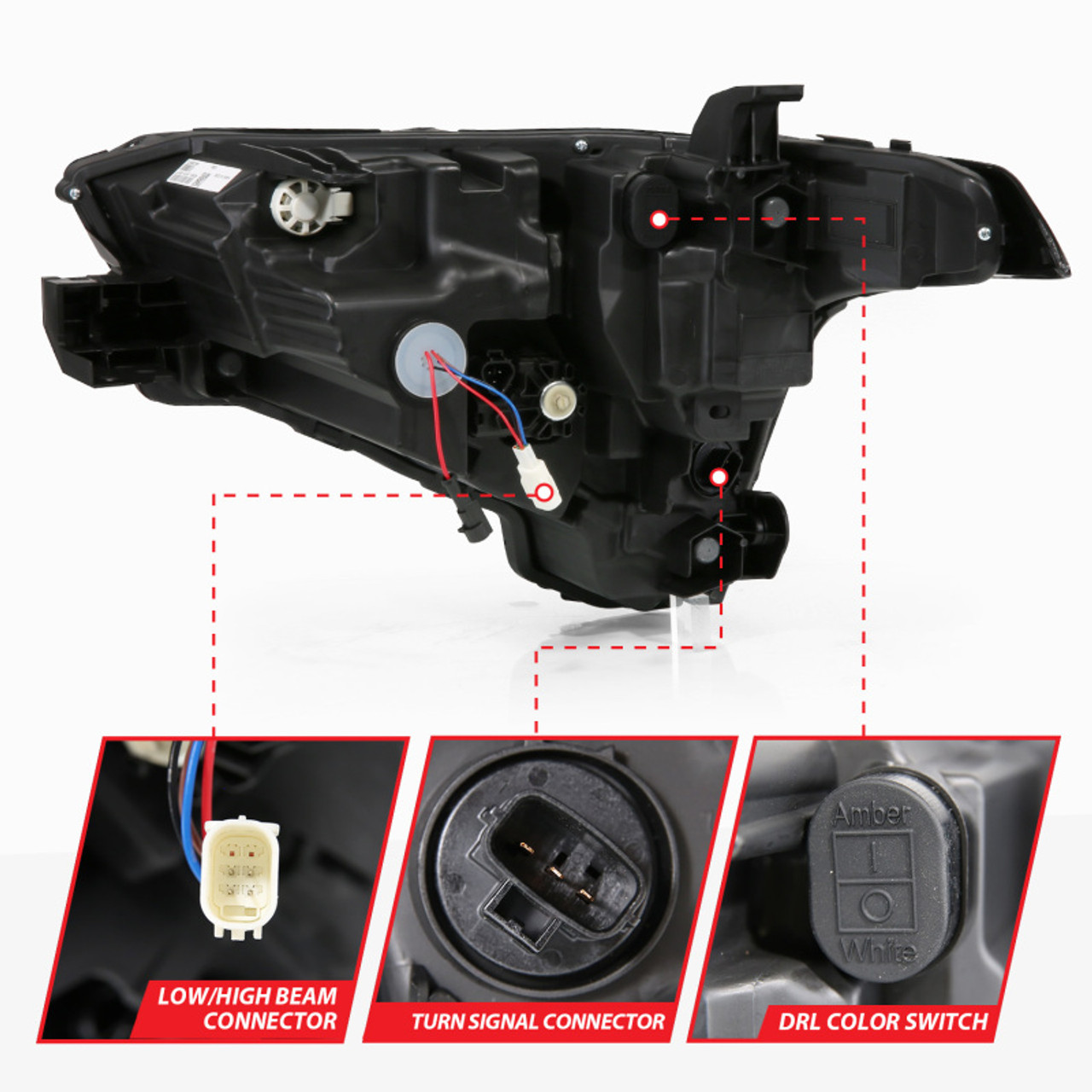 ANZO 22-24 Toyota Tundra (w/Factory LED Refl.) Z-Series Full LED Proj Headlights - Pass. Side ONLY - 111599X-R