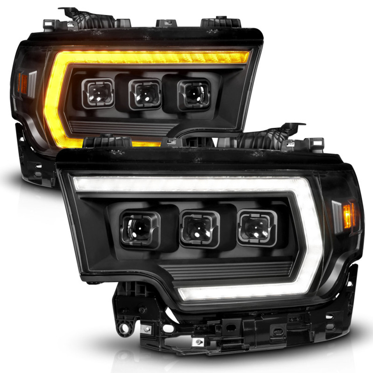 ANZO 19-24 RAM 2500/3500 Z-Series Full LED Proj Headlights DRL/Init/SeqSig - Driver Side ONLY - 111601X-L