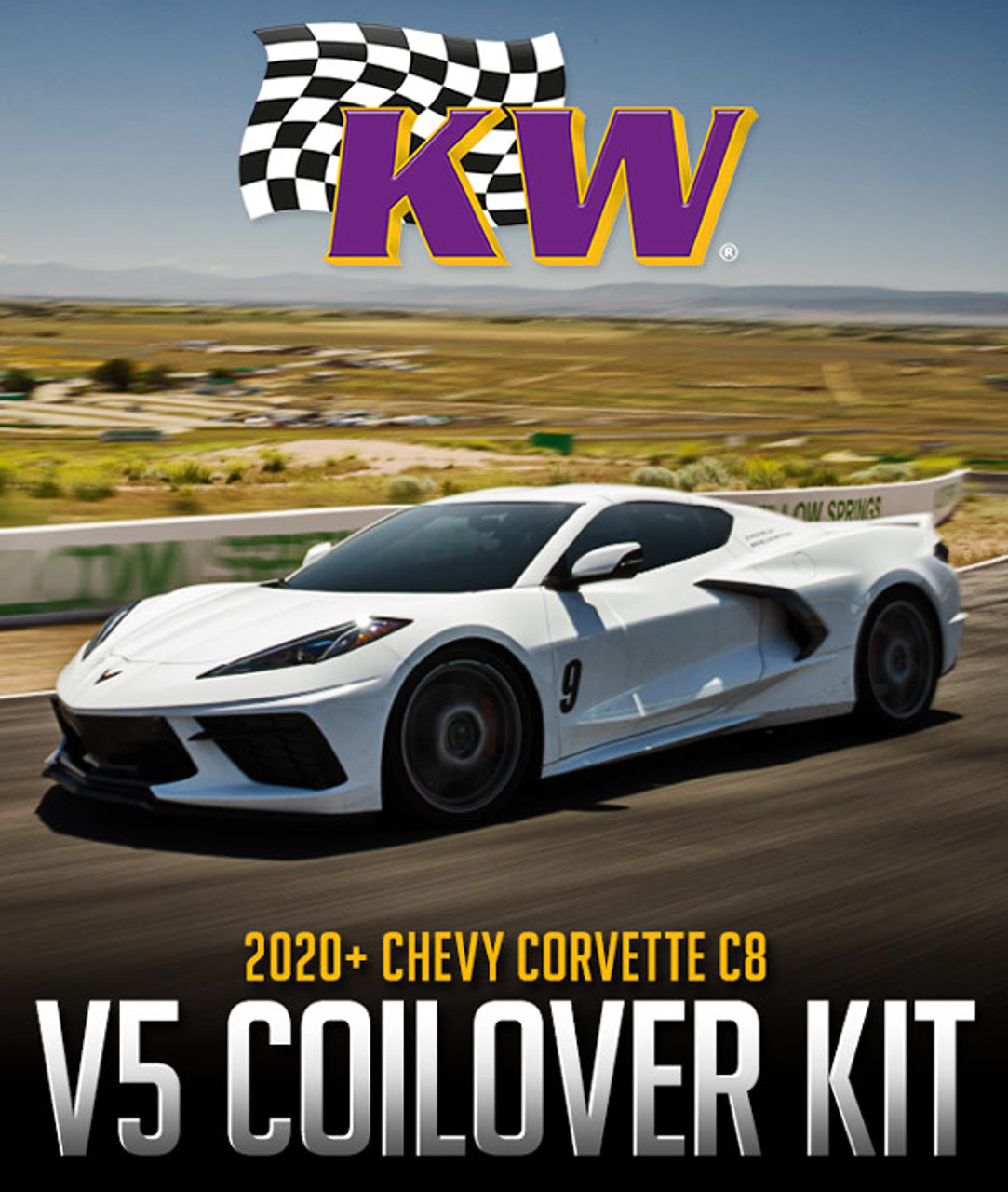 KW Suspension V5 Coilover Kit - C8 Stingray - w/ NoseLift