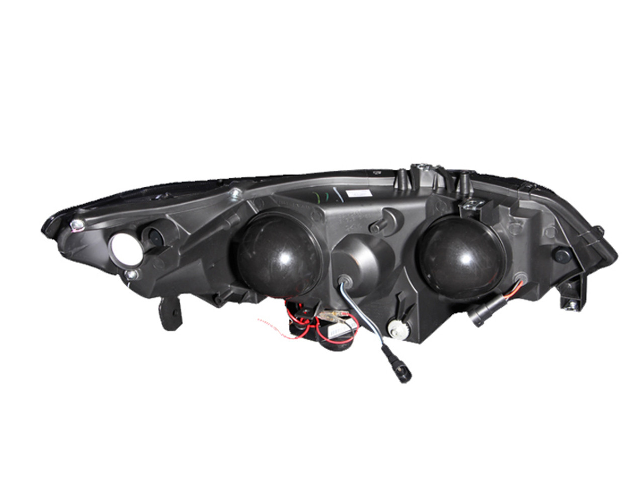 ANZO 2006-2011 Honda Civic Projector Headlights w/ Halo Black (CCFL) - 121062