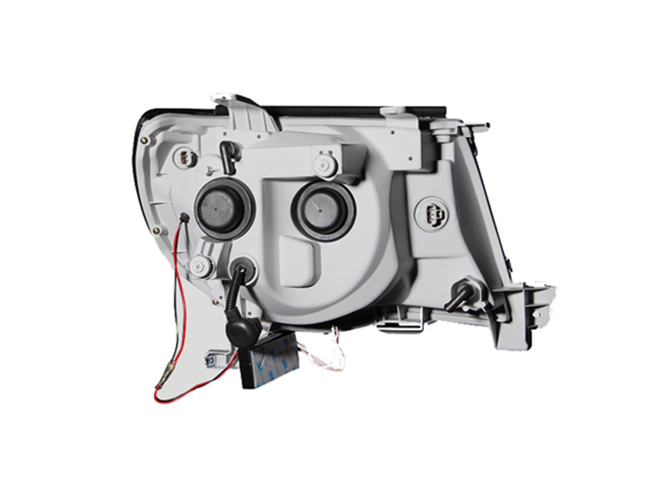 ANZO 2005-2011 Toyota Tacoma Projector Headlights w/ Halo Black - 121282