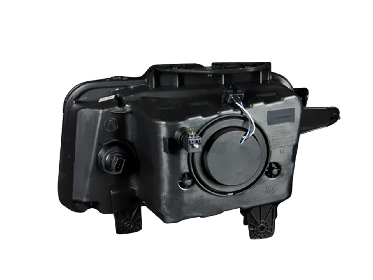 ANZO 2010-2013 Chevrolet Camaro Projector Headlights w/ Halo Black (CCFL) - 121312