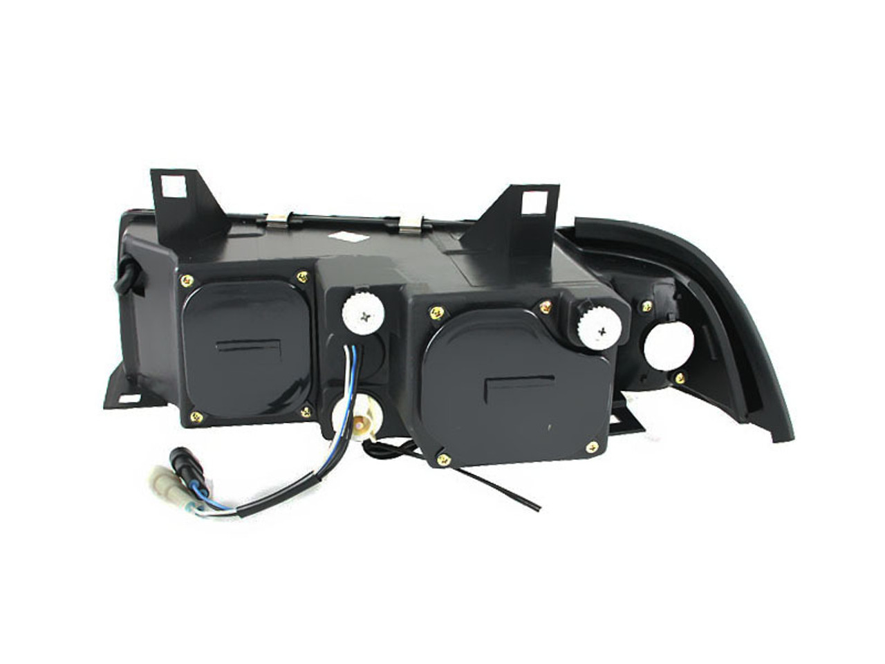 ANZO 1992-1998 BMW 3 Series E36 Projector Headlights w/ Halo Chrome G2 1 pc - 121326