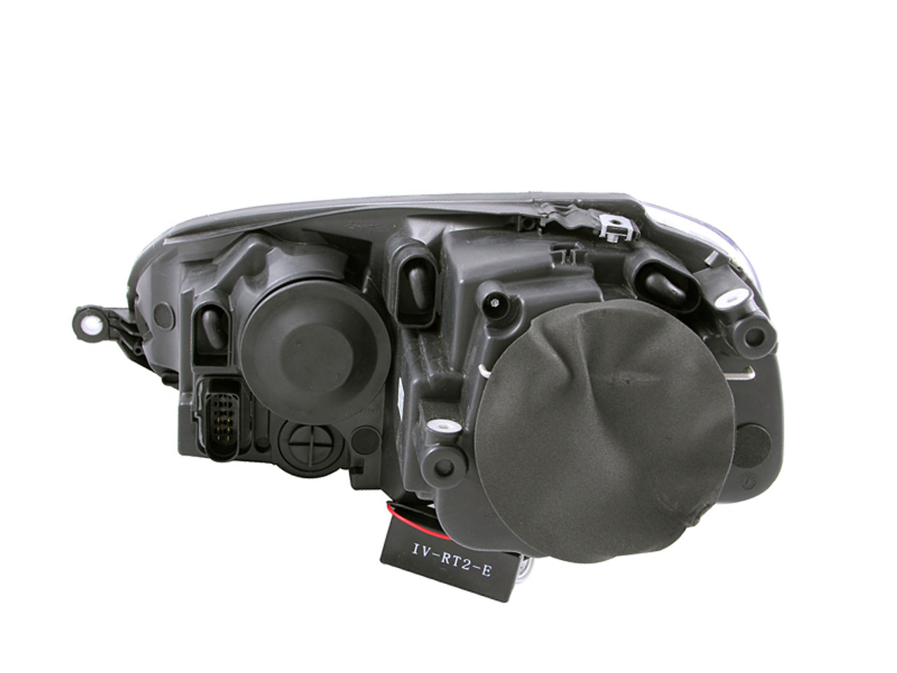 ANZO 2006-2009 Volkswagen Rabbit Projector Headlights w/ Halo Black (CCFL) - 121345
