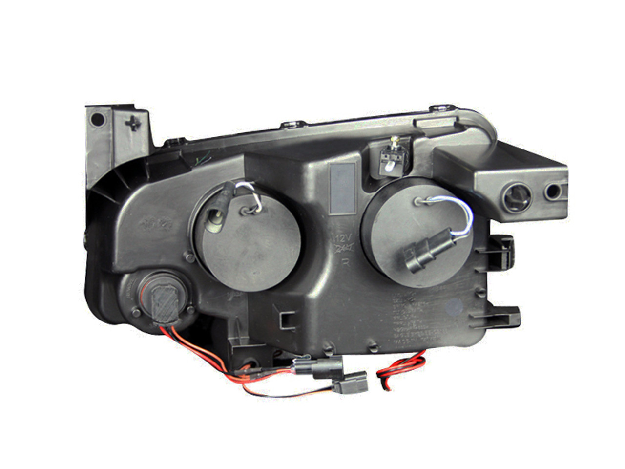 ANZO 2006-2010 Dodge Charger Projector Headlights w/ Halo Chrome - 121382