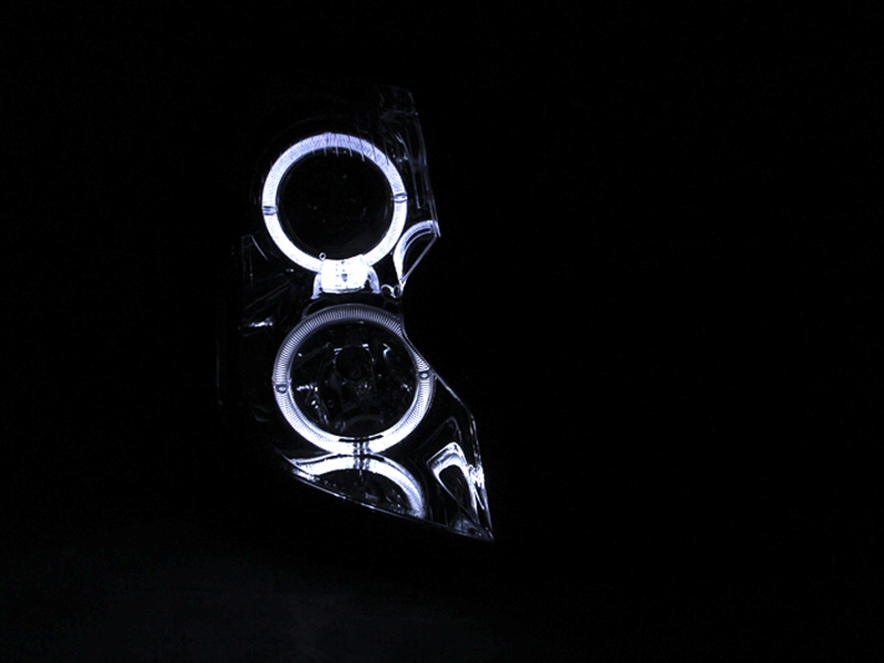 ANZO 2003-2007 Cadillac Cts Projector Headlights w/ Halo Chrome - 121416