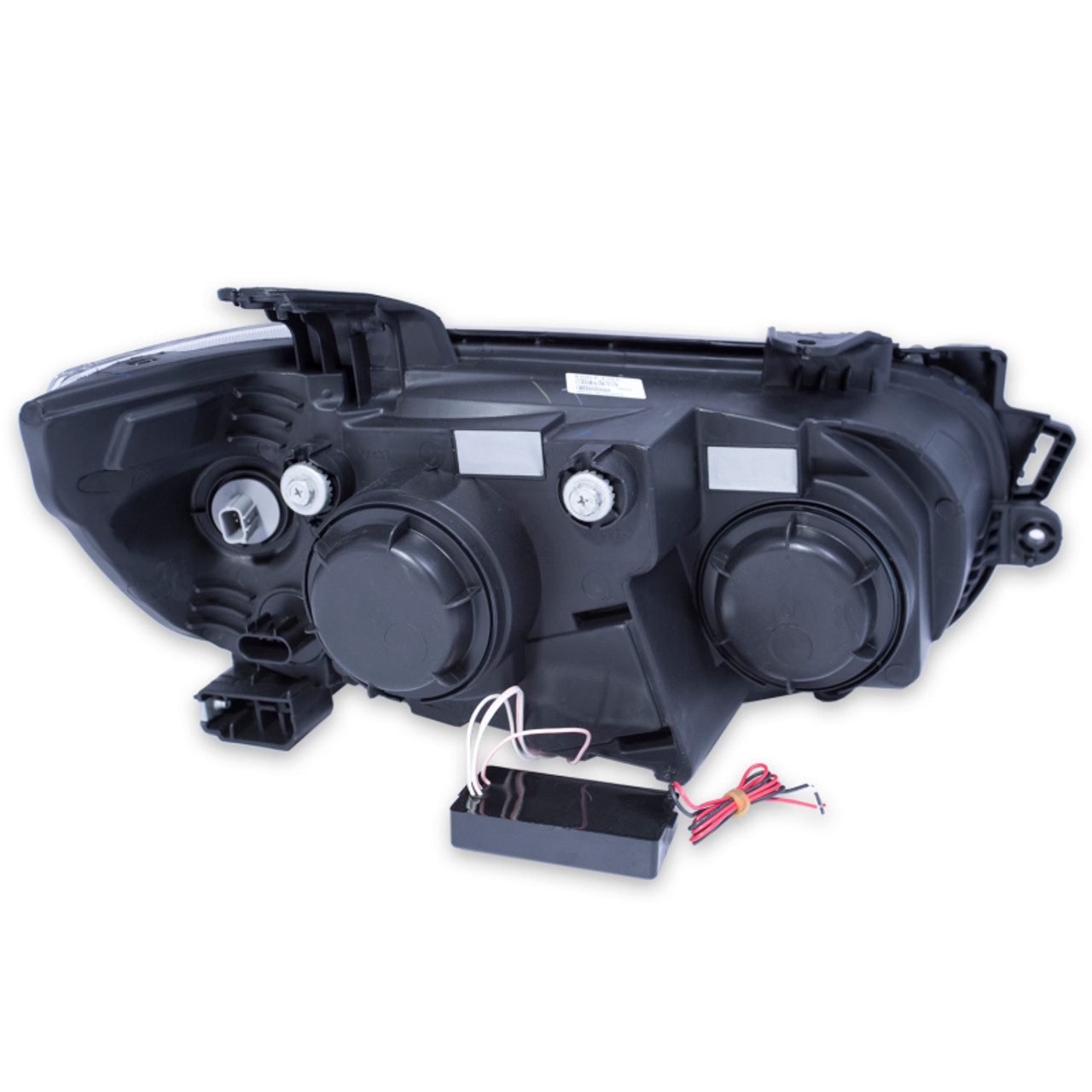ANZO 2012-2015 Chevrolet Sonic Projector Headlights w/ Halo Black (CCFL) - 121488