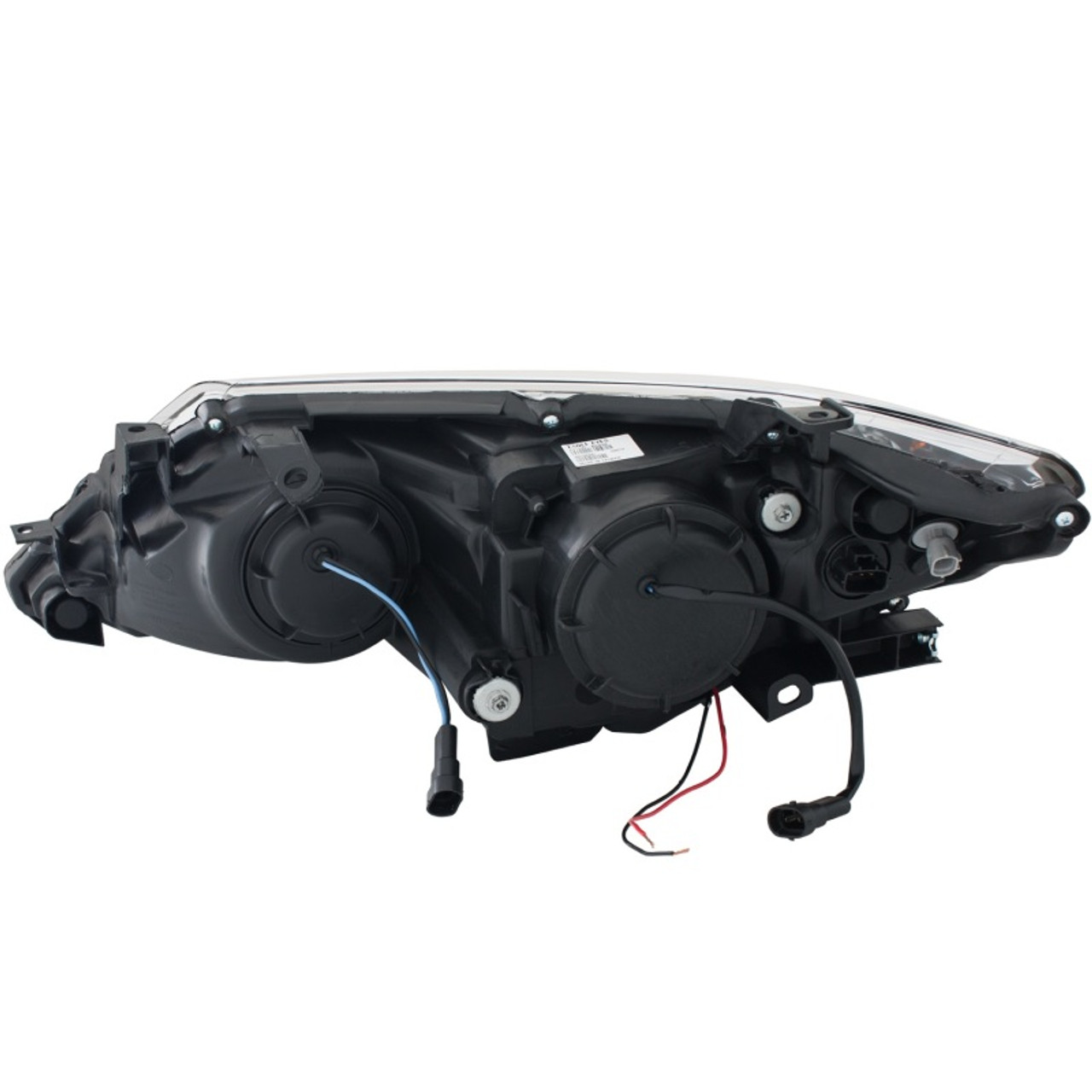 ANZO 2012-2013 Toyota Camry Projector Headlights w/ Halo Black - 121512