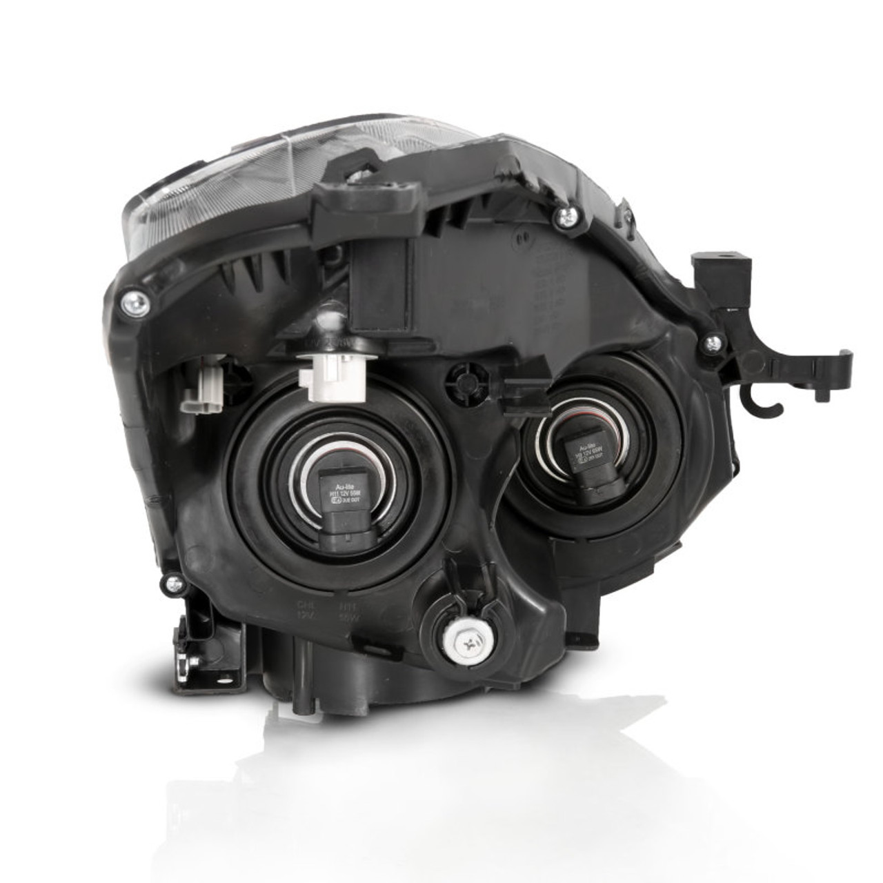 ANZO 2010-2013 Nissan Altima Projector Headlight Black (Halogen Type) - 121548