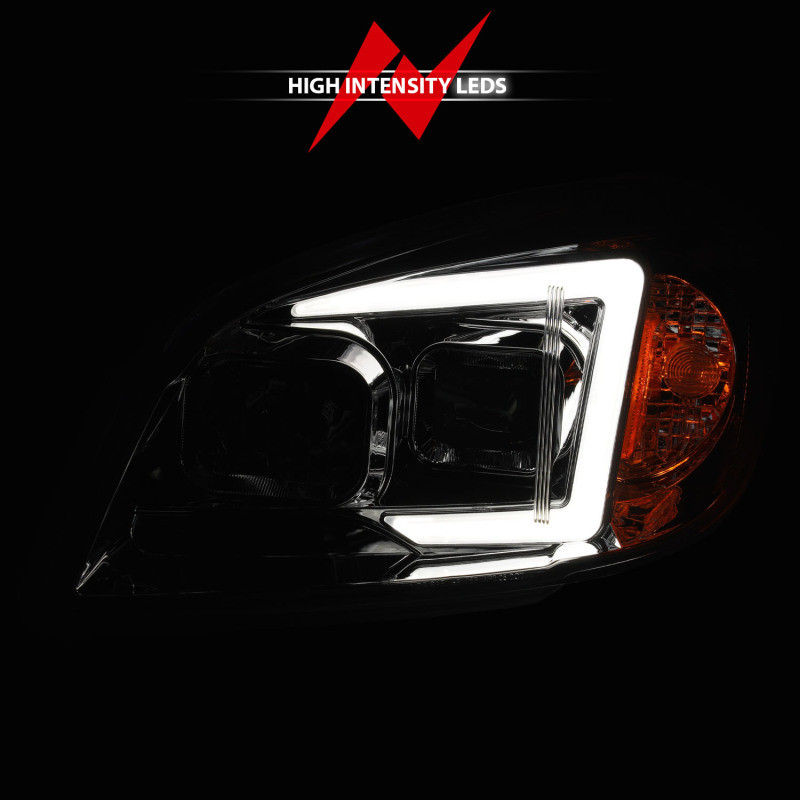 ANZO 05-10 Chevrolet Cobalt / 07-10 Pontiac G5 LED Projector Headlights Black Housing - 121576