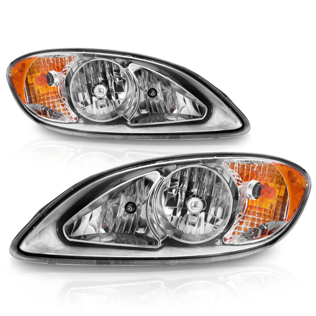 ANZO 2008-2016 International Prostar Crystal Headlights Chrome Housing - 131033