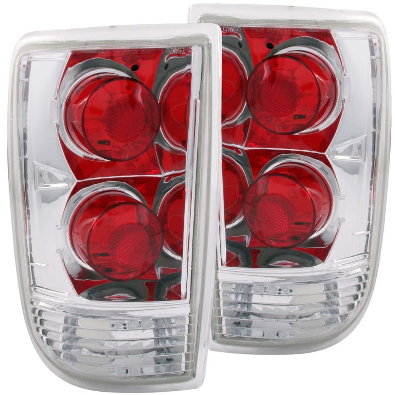ANZO 1995-2005 Chevrolet Blazer Taillights Chrome - 211004