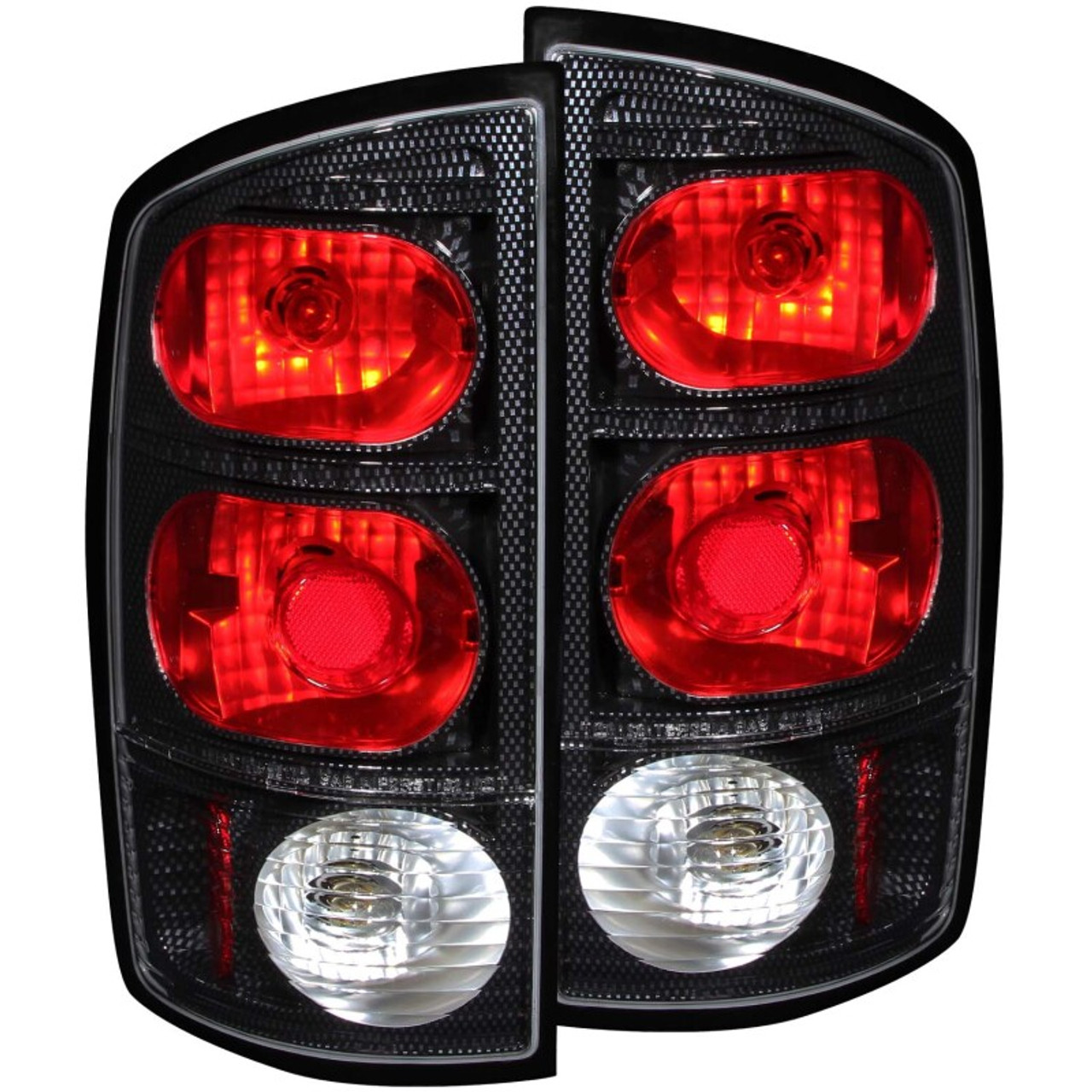 ANZO 2002-2005 Dodge Ram 1500 Taillights Carbon - 211044